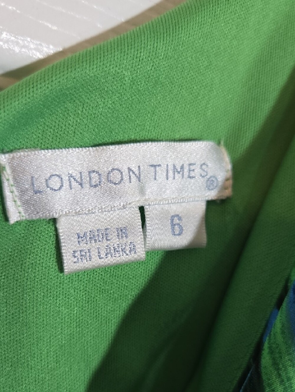 London Fog One-Shoulder Green Blue Abstract Dress Size 6 - Picture 2 of 7